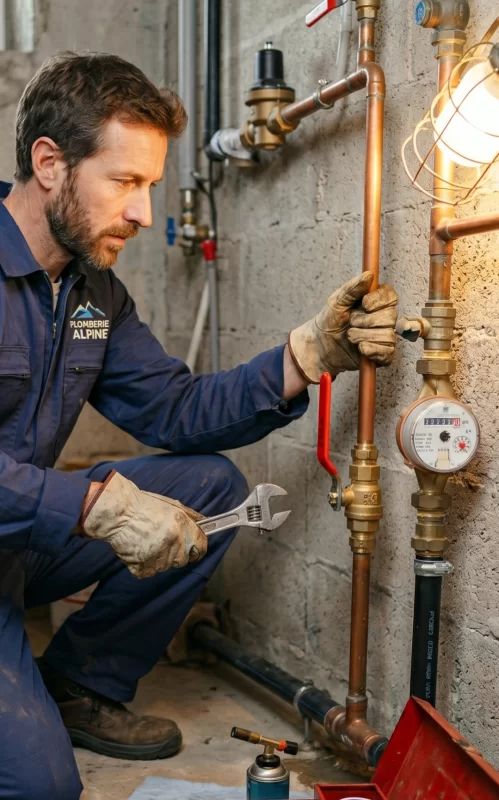 Remplacement robinet général d'arrivée d'eau