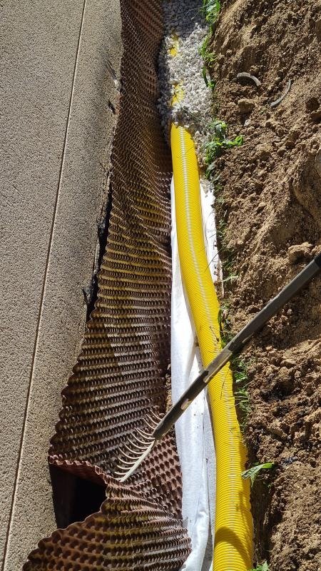Travaux drainage maison