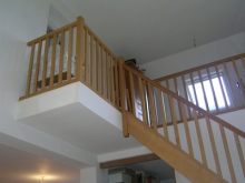 Pose d'escalier bois